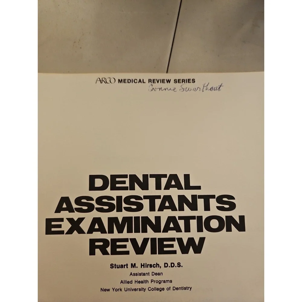 Vintage Dental Assistant Books